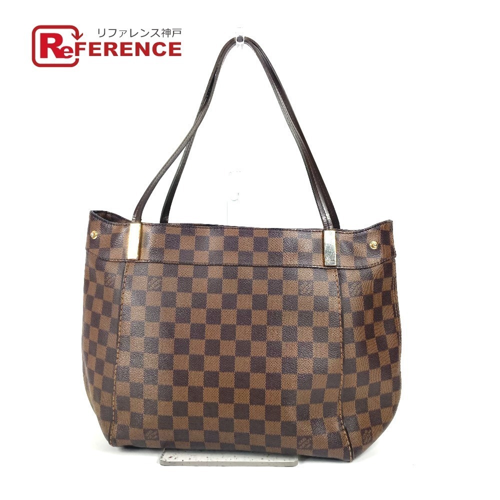 LOUIS VUITTON Damier Marylebone Tote Bag Shoulder Canvas Ebene Brown